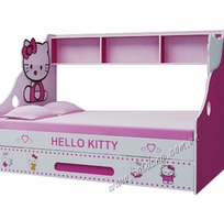 1 Giường tầng lùn Hello Kitty, giường tầng lùn Doremon, nội thất trẻ em giá rẻ