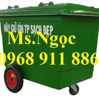 Giá thùng rác 660l nhựa HDPE, thùng rác 660l, 1000l nhựa composite