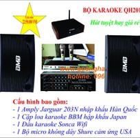 Bộ karaoke gia đình loa bmb, amply jarguar, micro shure, đầu sonca wifi giá rẻ