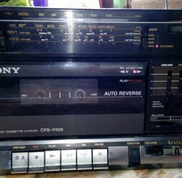 1 Radio, cassette Sony Nhật cổ CFS-1110S, loại 3 cục huyền thoại 1 thời