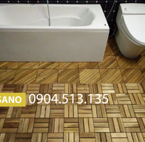 4 Sàn gỗ vasano chống trơn trươt cho nhà vệ sinh , ban công