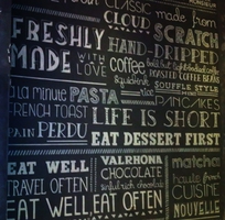 5 Vẽ chữ Typography - cách thức vẽ tranh tường đẹp nhất, rẻ nhất cho quán cafe