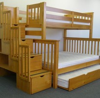 6 Bán giường 2 tầng, giường 3 tầng gỗ tự nhiên tại tphcm