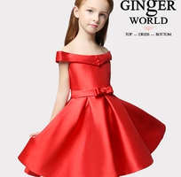 Đầm dạ hội Nữ Thần Tyche   sắc đỏ may mắn   HQ458 GINgER WORLD-318.000đ