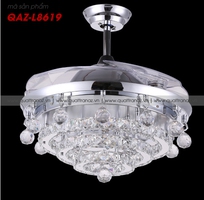 2 Quạt trần đèn trang trí cánh xếp Diamond Hero QAZ-L8619 giá cả hợp lý