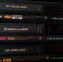 13 Bán đầu băng và băng VHS Nhật, điện 220v, đa hệ có đ.khiển