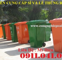 Chuyên bán thùng rác công cộng, thùng rác nhựa 120l giá rẻ nhất Sài Gòn