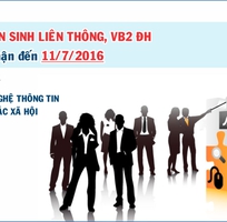 Tuyển sinh Liên thông ĐẠI HỌC, Văn bằng 2 ĐẠI HỌC  Đại học KHOA HỌC HUẾ