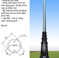 8 Đế gang dựng trụ cao áp và trụ sân vườn