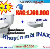 Khuyến mãi bồn cầu Inax C117 tặng lavabo giá rẻ nhất tp.hcm