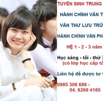 Học trung cấp văn thư lưu trữ nhanh có bằng