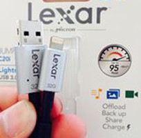 USB Lexar JumpDrive C20i cho iPhone, iPad kiêm cáp Lightning, mở rộng bộ nhớ cho iPhone, iPad