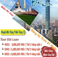 1 Tour Đài Loan 5N4D