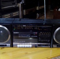 1 Đài radio, cassette sony Nhật cổ CFS-1110S Megabass, 3 cục rời, 4 loa