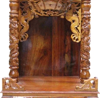4 Bàn thờ ông địa gỗ,bàn thờ thần tài gỗ đẹp ở Bình Thạnh