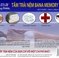 Tấm Trải Nệm Cao Cấp Chống Đau Lưng Bana Memory Foam