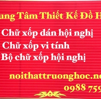 Bộ chữ xốp dán nỉ