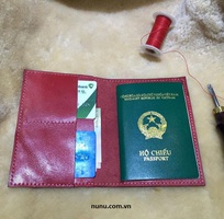 2 Bao da thật khâu tay passport và các giấy tờ khác giá hấp dẫn 190k