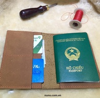 4 Bao da thật khâu tay passport và các giấy tờ khác giá hấp dẫn 190k