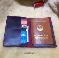 6 Bao da thật khâu tay passport và các giấy tờ khác giá hấp dẫn 190k