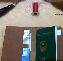 9 Bao da thật khâu tay passport và các giấy tờ khác giá hấp dẫn 190k