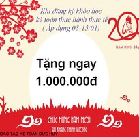 Tặng ngay 1000000 khi đăng ký khóa học kế toán thực hành tại TP.Ninh Bình