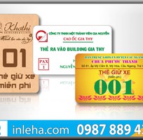 1 In thẻ xe bằng nhựa PVC