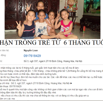 1 Cô Loan trông trẻ tại Hà Nội