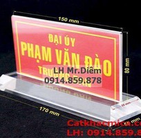 5 Biển Chức Danh Mica Quân Đội - Bảng Tên Chức Danh Để Bàn
