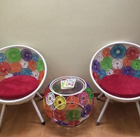 5 Ghế ban công mây nhựa, ghế ngồi thư giãn đọc sách nhỏ gọn xinh xắn ấn tượng