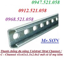 1 Đầu gài thanh Unistrut,ốc lò xo M8,Thép U đa năng 21 x 41 và 41 x41.ty ren,nở đóng M6 -M20,nối ren..