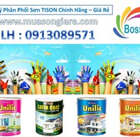 Sơn nước ngoại thất Tison Unilic chất lượng cao cho công trình chính hãng giá rẻ