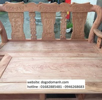 Bộ bàn ghế minh quốc triện gỗ hương đá