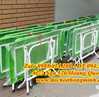 Bàn mặt nhựa mầm non chân sắt gập sơn tĩnh điện