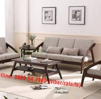 5 Sofa gỗ sồi , sofa gỗ nỉ