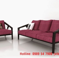 9 Sofa gỗ sồi , sofa gỗ nỉ