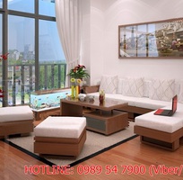 14 Sofa gỗ sồi , sofa gỗ nỉ