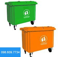 Thùng chứa rác thải 120 lít,xanh lá,cam,vàng
