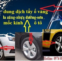 5 Dung dịch tẩy nhựa cây, ố vàng  lazăng, nhựa đường, sơn, mốc kính ô tô