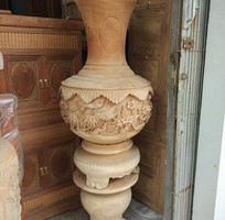 1 Lục Bình Kiểu Củ Tỏi Gỗ Xà Cừ