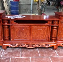 1 Kệ Tivi Cột Nho Gỗ Hương Đá