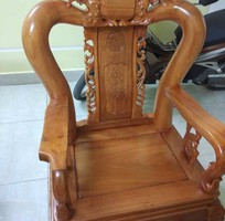 2 Bộ bàn ghế trạm khắc Minh quốc đào gỗ gõ đỏ cột 10 và cột 12