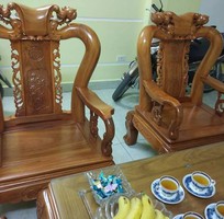 5 Bộ bàn ghế trạm khắc Minh quốc đào gỗ gõ đỏ cột 10 và cột 12
