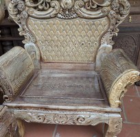 5 Bộ bàn ghế đồng kỵ kiểu hoàng gia gỗ mun đuôi công