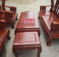 2 Bộ bàn ghế trạm voi gỗ lim tay 10 và tay 12