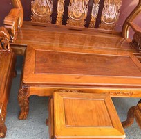 8 Bộ bàn ghế trạm voi gỗ lim tay 10 và tay 12