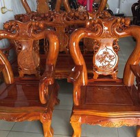 1 Bộ bàn ghế giả cổ Minh Quốc đào gỗ xà cừ