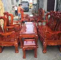 2 Bộ bàn ghế giả cổ Minh Quốc đào gỗ xà cừ
