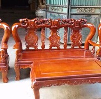 5 Bộ bàn ghế giả cổ Minh Quốc đào gỗ xà cừ