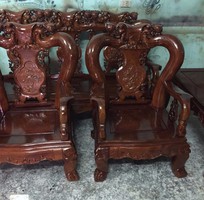 6 Bộ bàn ghế giả cổ Minh Quốc đào gỗ xà cừ